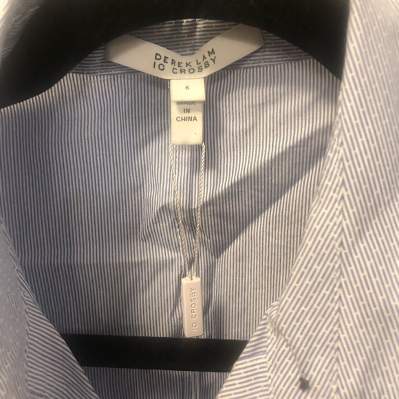 Derek Lam 10 Crosby blue dress. NWT size 6. - Picture 3 of 7